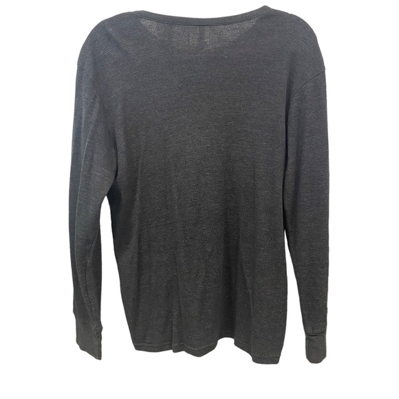 U.S. POLO ASSN. Men's GREY GRAY Long Sleeve Thermal Tagless Shirt MEDIUM - Picture 2 of 3